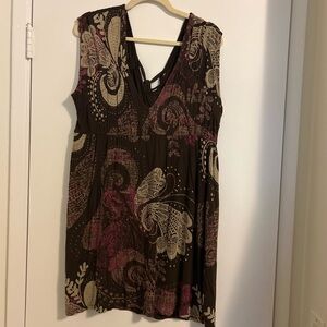 Elegant Paisley Print Mini Dress
